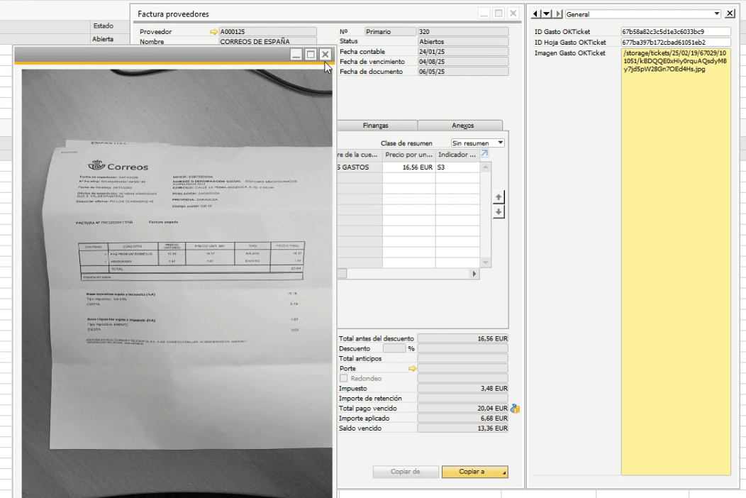 Conector ERP Okticket – SAP Business One©: Automatiza tu gestión de gastos 3 image 1